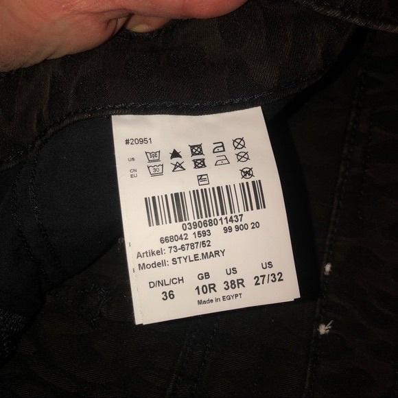 Brax Mary Trousers in Brown Black Muted
Cheetah Leopard Print Pants Sz 27 - Picture 6 of 7